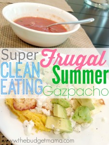 Super Frugal Clean Eating Summer Gazpacho