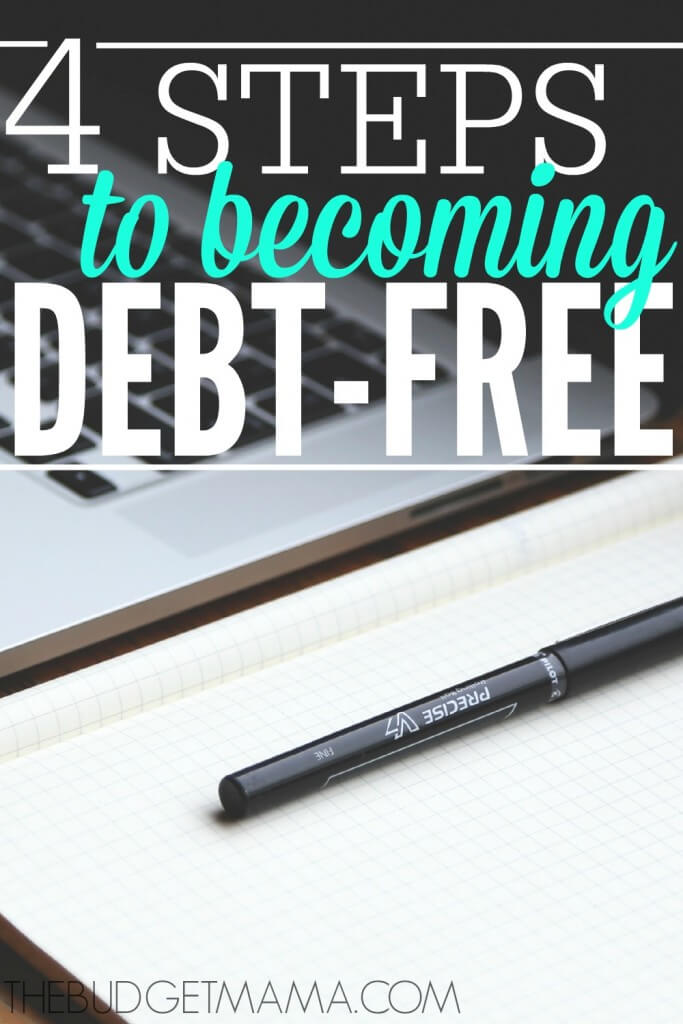 These four steps will help make the debt free journey easier and will help you pay off debt. Try one of these steps to become debt free.