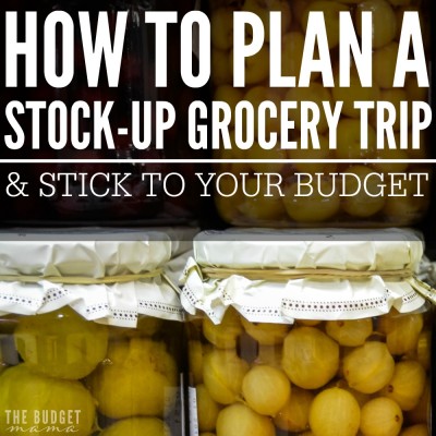 Wondering how you can save more money at the grocery store? Make sticking to your budget easier with a stock-up trip! How to plan a stock-up grocery trip and stick to your budget is made easier with a solid plan in place!