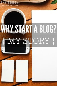 Why start a blog? Starting an amazing blog isn't easy and it takes a lot of trial and error to figure it out. This where I share why I started my blog and what you can use to help you on this blogging journey.