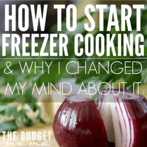 How to start freezer cooking so you don't lose your sanity -- I used to think that freezer cooking meant that I was going to have to spend an entire day in my kitchen and a ton of money on food to make recipes I didn't even know if my family would eat. However, I know have changed my mind on freezer cooking and realize that it's not what I originally thought.