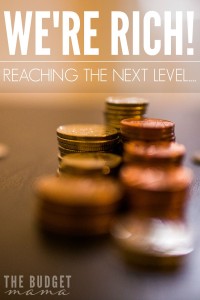 We're Rich! Or are we? At different stages on this journey out of financial hell, I've had many different perceptions of what "rich" means. So even though, we've reached a new level, we're far from being at the next level of "rich"....