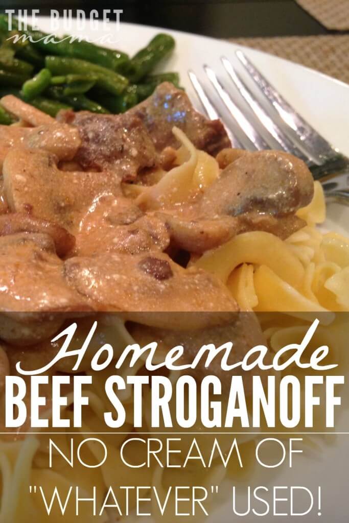 Looking for a homemade beef stroganoff recipe that doesn't use any "cream of ______" soups? Then this is the one for you! This has quickly become my family's favorite version of the classic meal and best of all, it's part of a clean eating diet!
