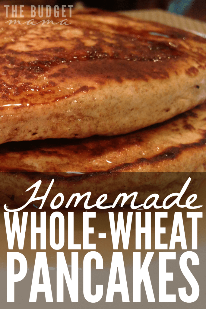 These homemade whole-wheat pancakes are super easy-to-make and delicious for the whole family! Make sure you add them to your meal plan for this week!