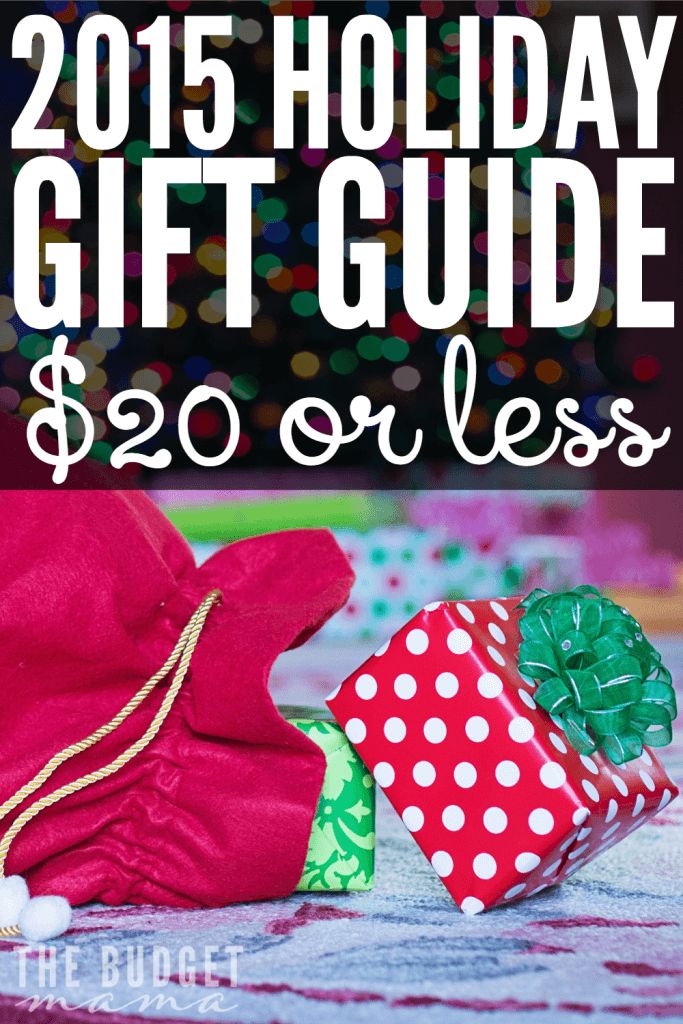 Every year I put together a list of items in my holiday gift guide that are $20 or less. I love helping others stretch their budgets and hopefully this guide will help you do just that this holiday season! 