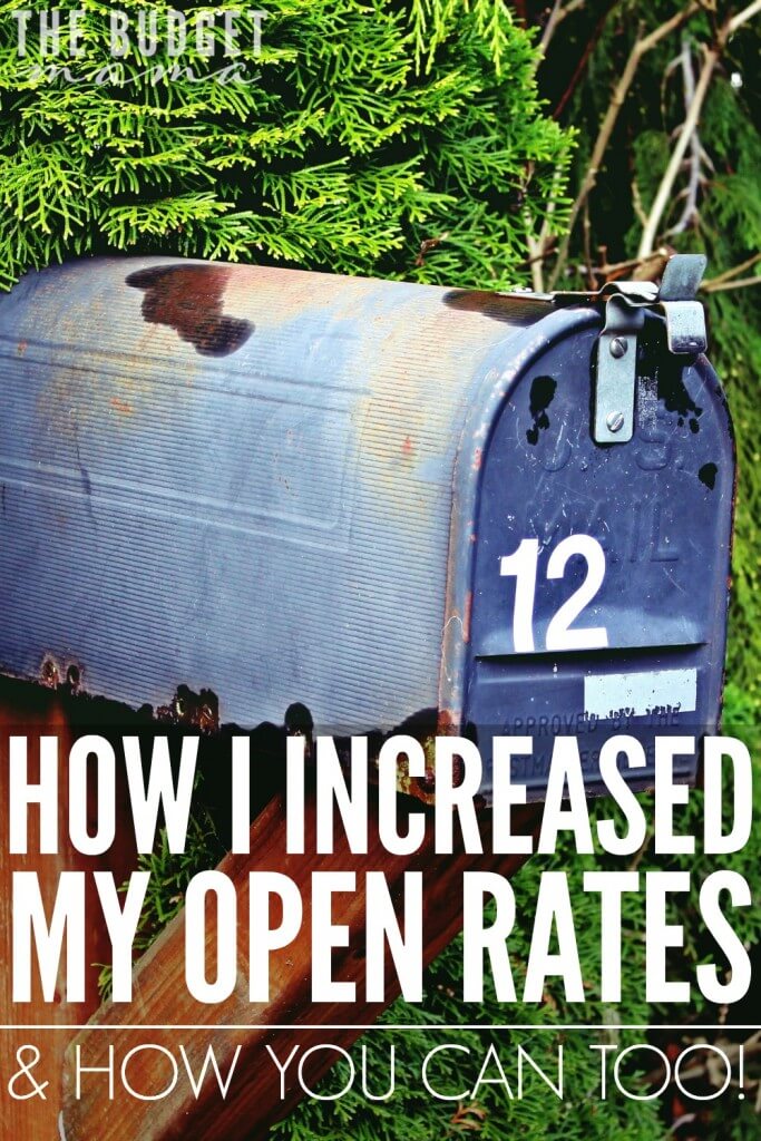 In order to increase my open rates, I had to make a major change with my email lists and I'm so happy that I did! I've not only increased my open and click rates but I've also increased my conversion rates as well! 