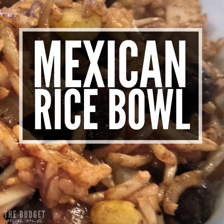 This Mexican rice bowl recipe is quick to make and is super filling! If you follow Dave Ramsey, this is a perfect Beans and Rice, Rice and Beans recipe!