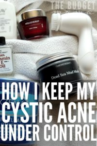 I've suffered from cystic acne since I was a teenager and now in my 30s, I've finally figured out how to keep cystic acne under control.