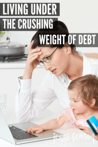 It's hard to live underneath the crushing weight of debt. When it all seems impossible to get out and actually find room to breathe, but it's not impossible to get out from underneath the weight of debt.