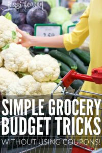 There a lot of little grocery budget tricks out there - some better than others - but these are just some of the simple ways you can use to keep your budget in check without having to use coupons!