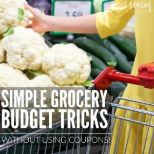There a lot of little grocery budget tricks out there - some better than others - but these are just some of the simple ways you can use to keep your budget in check without having to use coupons!