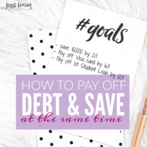 In debt? Baby on the way? Want to pay off debt and save money at the same time? Believe or not, it's totally possible to live life, pay off debt, and save money.