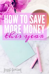 How to save money this year; Instead of just giving up the Starbucks habit this year, try this approach to saving more money this year!