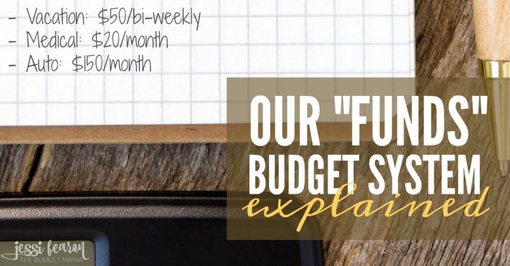 Our funds budget system is what keeps us from going over budget and helps us manage all those "unexpected" expenses.