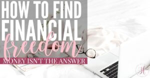 How to find financial freedom - is money the answer? Actually, no. Money is not the answer but there is an answer and the best part is, it doesn't cost a lot.