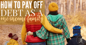 Debt is a hard thing to get rid of, especially when you're a family living on one-income. So if you're wondering how to pay off debt as a one-income family, here are the 5 steps we took.