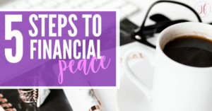 When you have a plan, things become more clear and easier to understand. Take the steps to financial peace today and you'll start to find the clarity you're searching for.