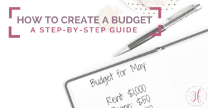 Wondering how to create a budget that will actually work for your family? This step-by-step guide and accompanying free printables will help you do just that!