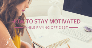 It's hard to pay off debt but staying motivated to pay off debt, doesn't have to be a challenge. You'll achieve your goal of debt freedom all you have to do is keep going.