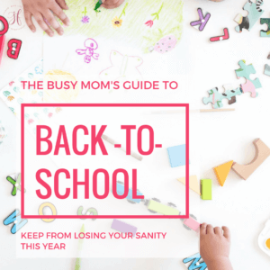 BACK TO SCHOOL TIME??!! If you're a mom with young kids, this is a MUST read!! Simple and to the point with great advice and resources to help the overwhelmed mom for getting ready for back to school season!