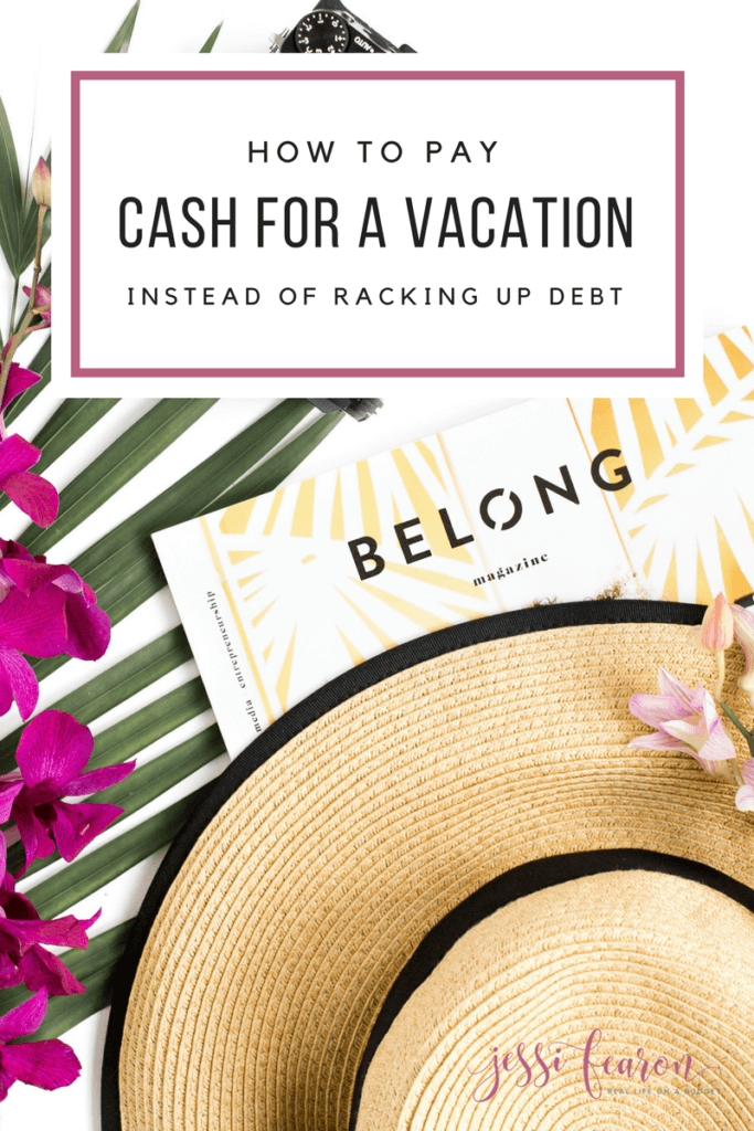 Instead of racking up debt this vacation, pay in cash for a vacation and achieve your family's financial goals! 