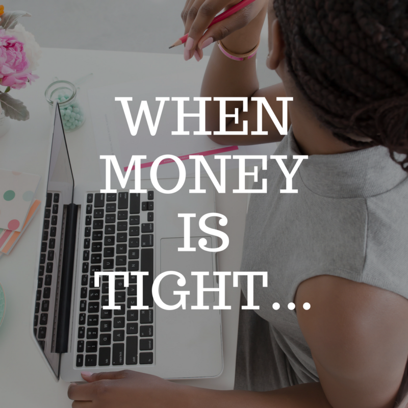 What do you do when money is tight? How do you survive - especially when you have a family to care for? Here are some steps to take to get you back in control of your money.