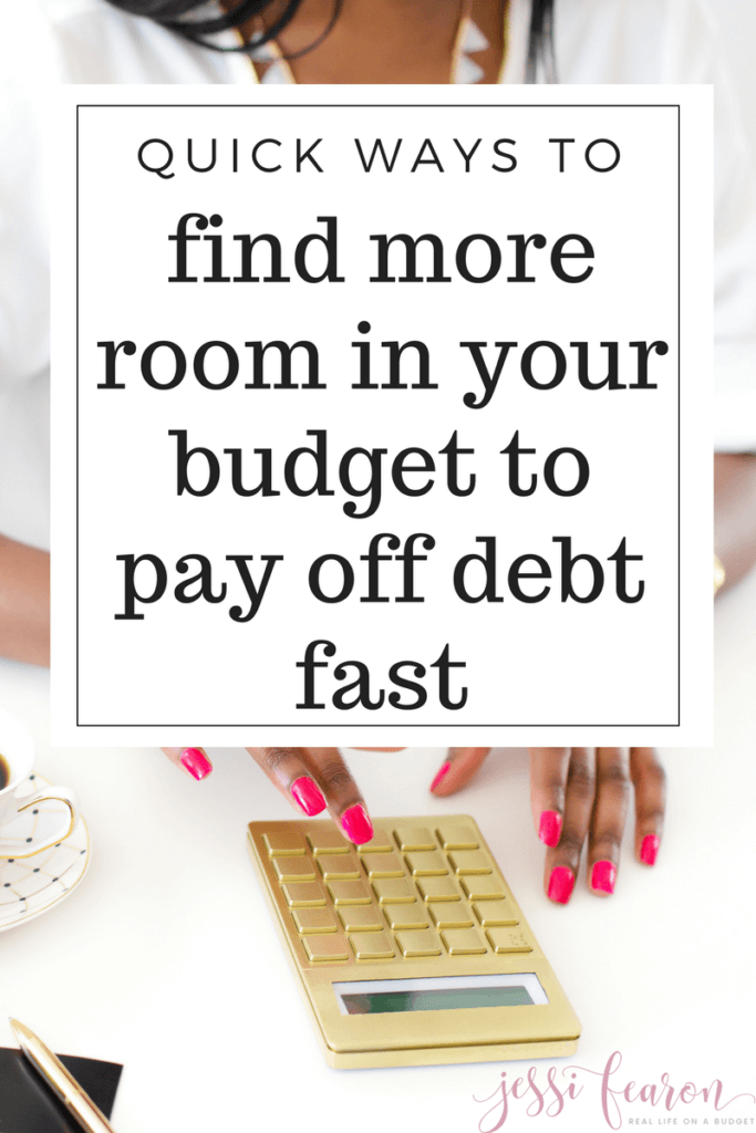 Paying off debt fast can be made possible with just a few tweaks to your budget in order to create more room in your budget. If you need to get out of debt fast, make sure you implement these strategies today to get started. 