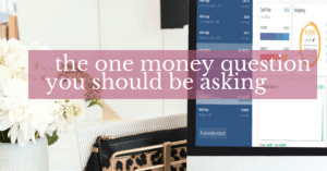 Stressed about money? Wondering how you're ever going to achieve the life you want? This is the ONE money question you should be asking yourself but aren't.