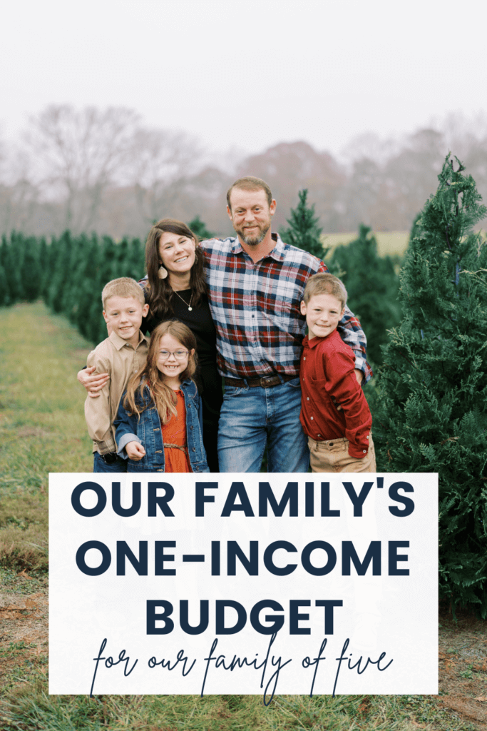 She shares her family's ACTUAL one-income budget that's on less than $3,200 a month!