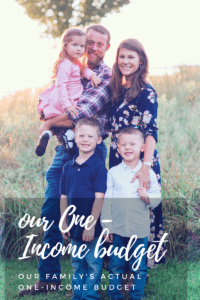 She shares her family's ACTUAL one-income budget that's on less than $3,200 a month! #debtfree #budget #daveramsey #reallife #howto #money #oneincome #sahm