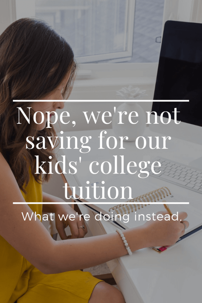 Instead of saving for college for our kids' we're doing something a little bit different. Maybe this type of account would work for your family. 