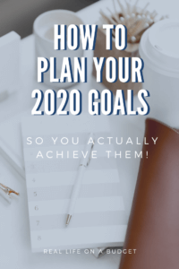 Wondering how to plan goals so you actually achieve them this year? This process is incredible for planning out and setting goals!