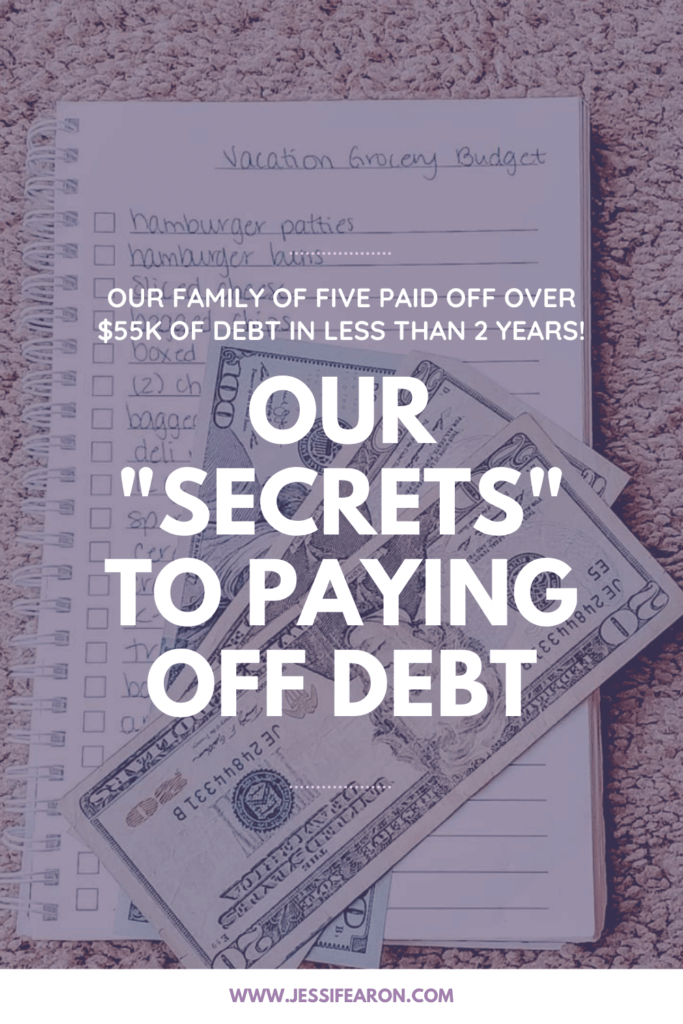 Our family became debt-free and these are our "secrets". Okay, they're not really secrets because anyone can do them but here's how we became debt-free!
