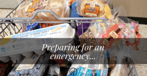 Let's prepare for an emergency on a budget. Get some ideas together on what to include in your emergency plans and kit and go from there!