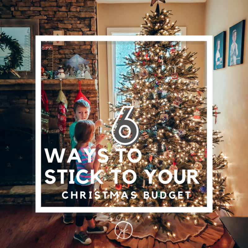 Need help sticking to your Christmas budget? These are 6 tips that we use as a family of five to stick to our Christmas budget every year.