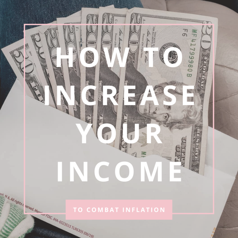 There are two ways to control your money are to reduce expenses or increase income. In times of high inflation it's important to do both.