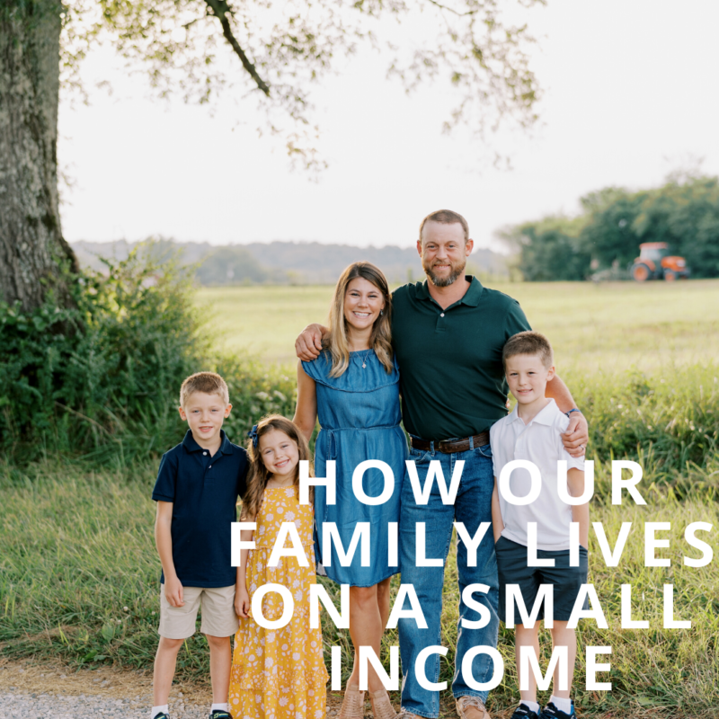 Living off a small income takes some practice but its totally doable. Our family of five lives well on a small income. Here's how we got here!