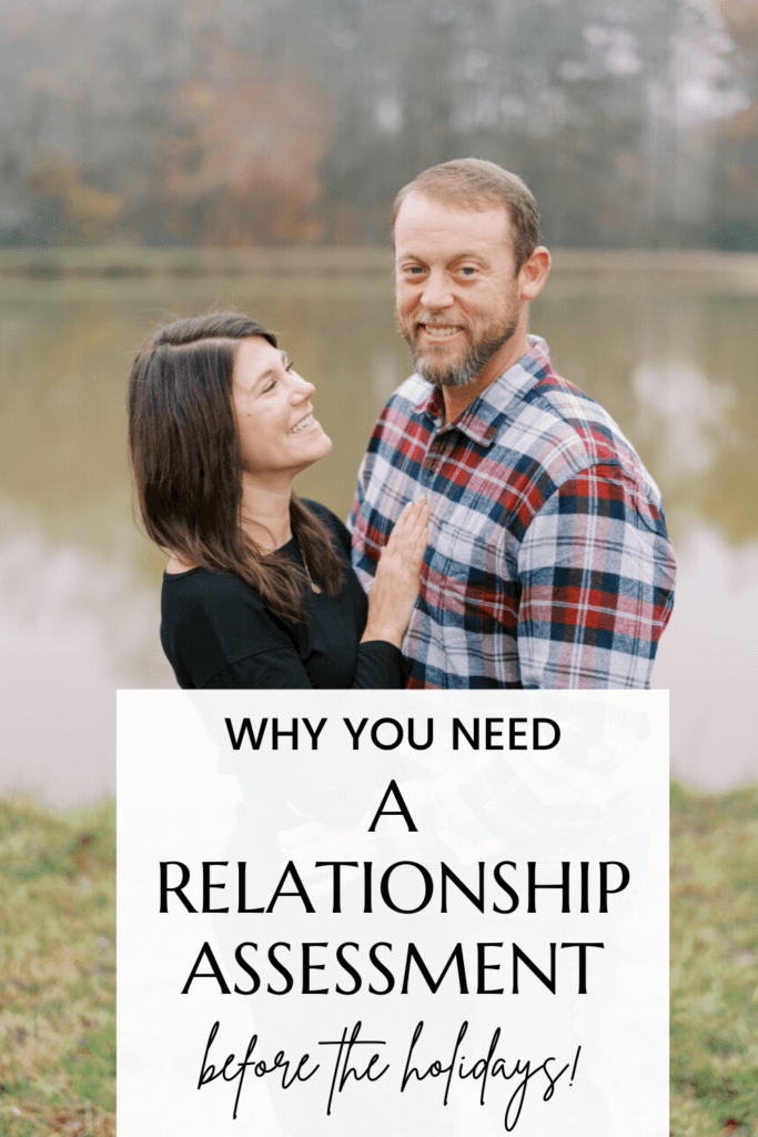 Yes, you need a relationship assessment - even if things are going well! Especially before the holidays. 