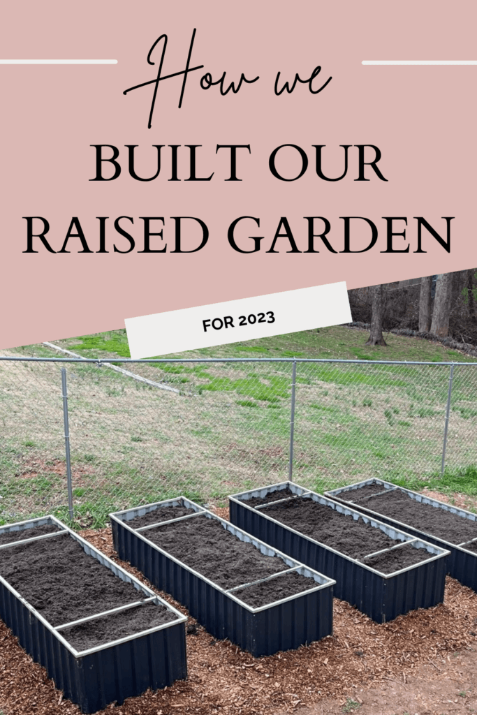 We built a raised garden for our 2023 "frugal" garden. Our total costs for our new garden and how we built it! 