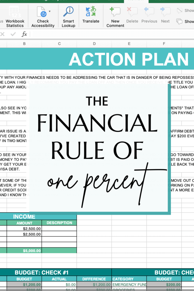 The financial rule of one percent is super simple! It's quick and effective and can radically change your life for the better. Here's how to apply it.