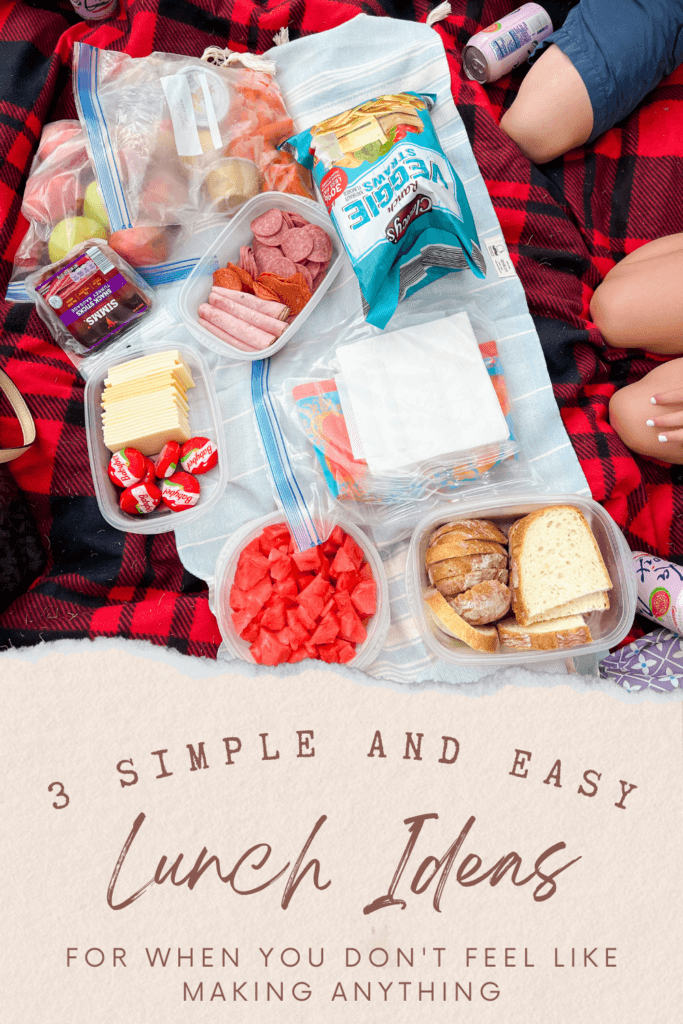 Here are three simple and easy lunch ideas for when you just don't feel like making anything! 