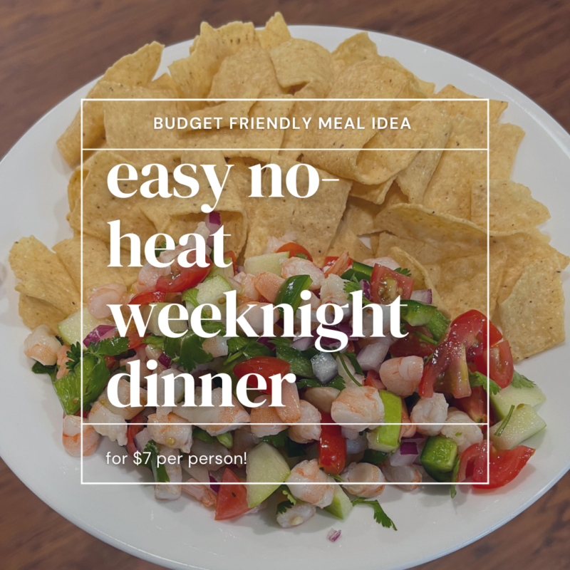 Need an easy no heat dinner idea that won't break the budget? No need to get take out this simple recipe comes together quick!