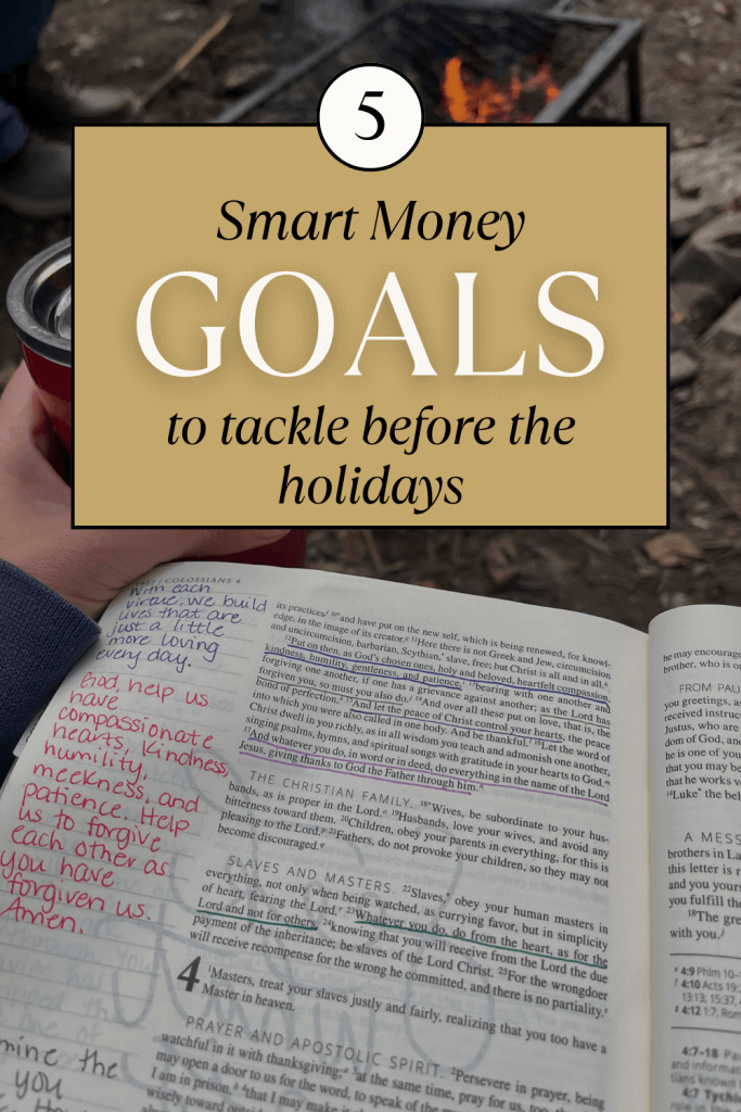 Get your finances holiday-ready with these 5 November money goals to help you stay on budget, reduce stress, and end the year financially strong.