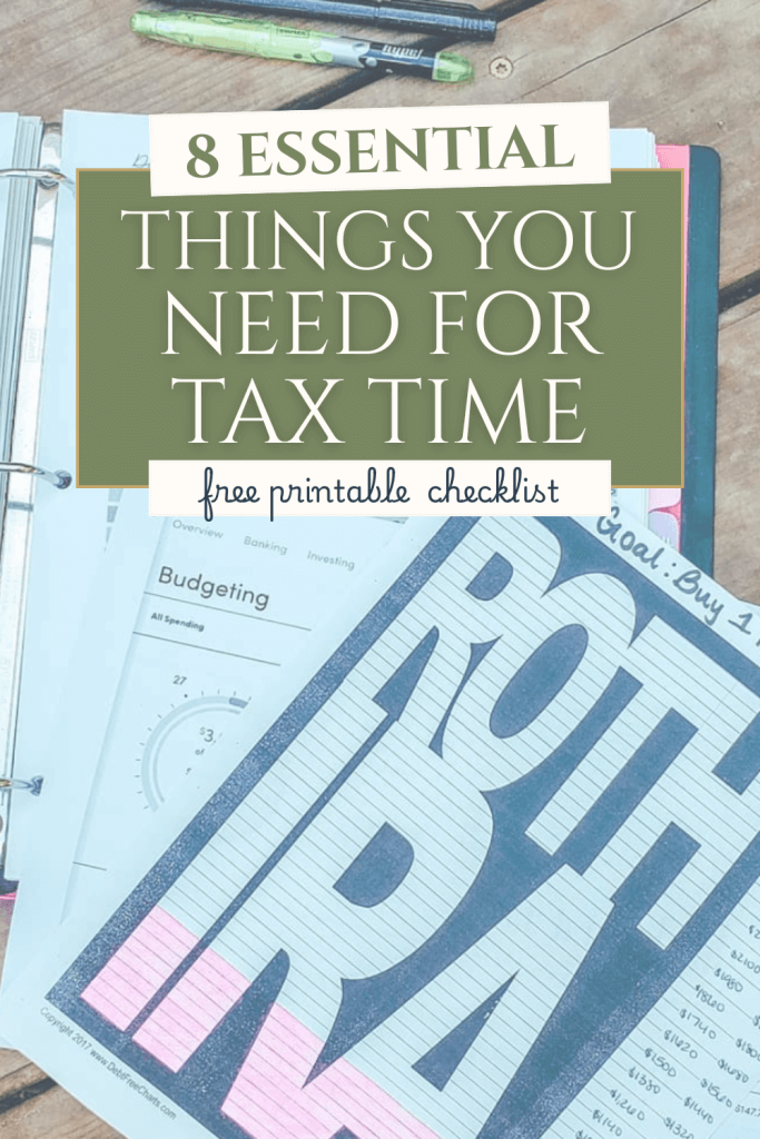 Get organized for tax season with this easy tax prep checklist for families and busy households. Includes a free printable checklist.