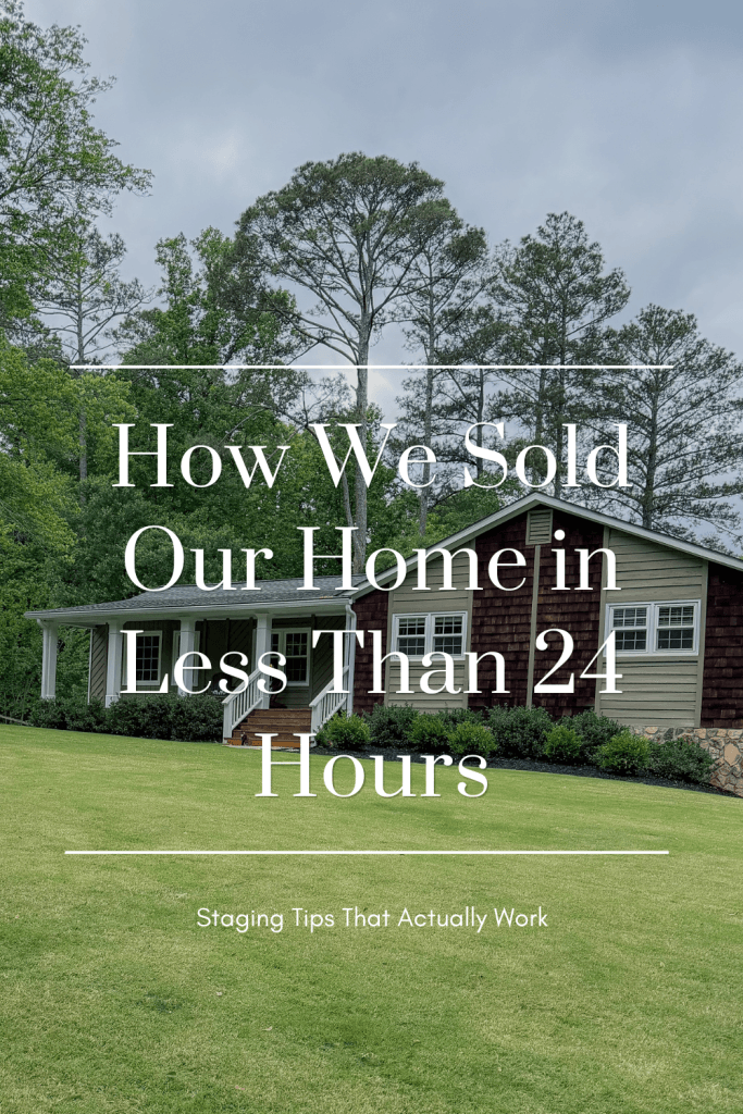 Want to sell your home fast? These simple staging tips, cleaning strategies, and preparation steps helped us get full asking price in under 24 hours.