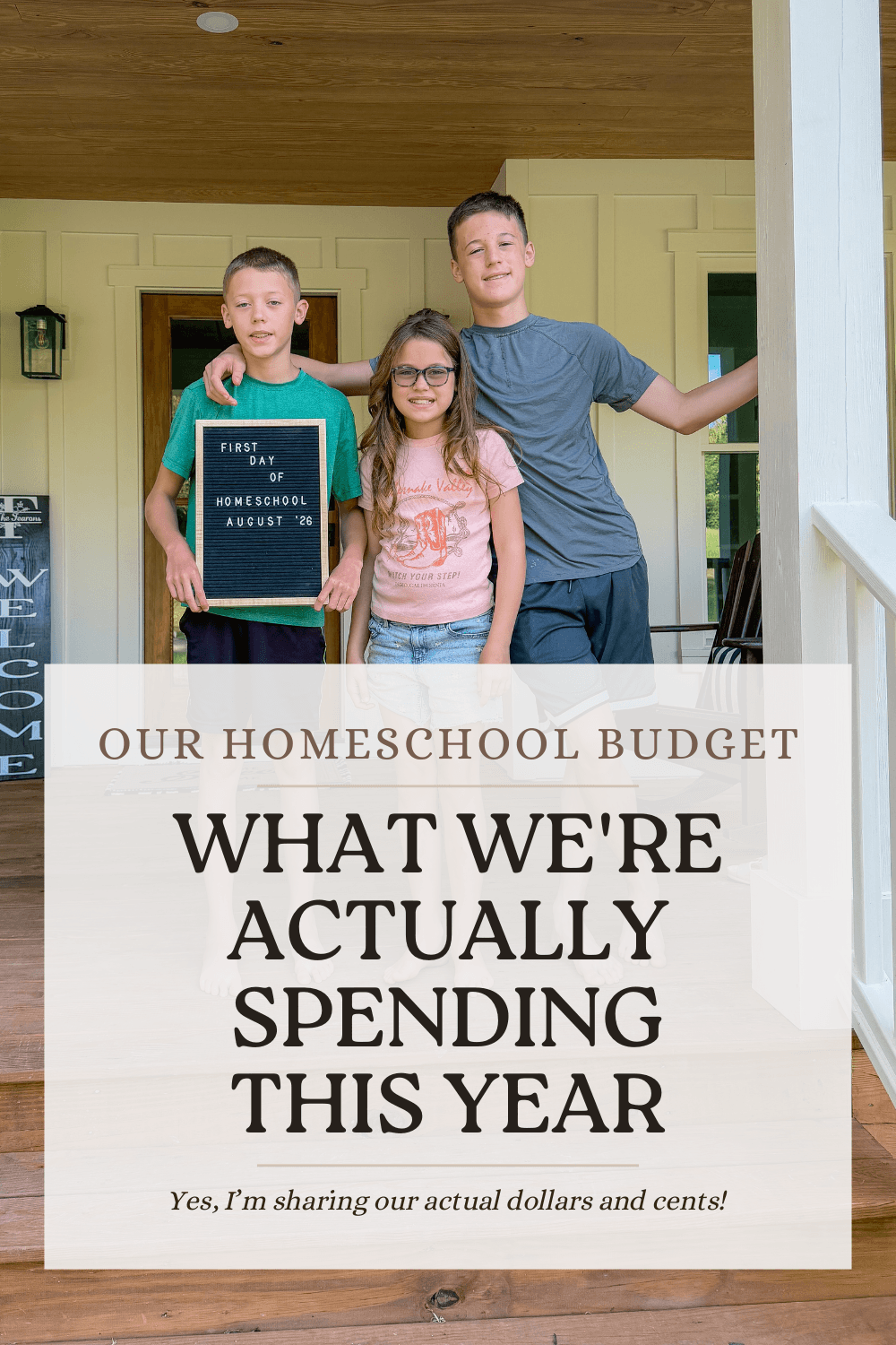 See our real homeschool budget for three kids, including what we spend on curriculum, school supplies, co-op, and field trips this year.